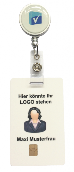 Mitarbeiterkarte inkl. Rollerclip